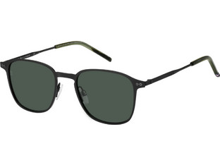 Tommy Hilfiger TH1972/S 003/QT Γυαλιά Ηλίου Τετράγωνα Κοκάλινα Μαύρα με Μαύρο Φακό