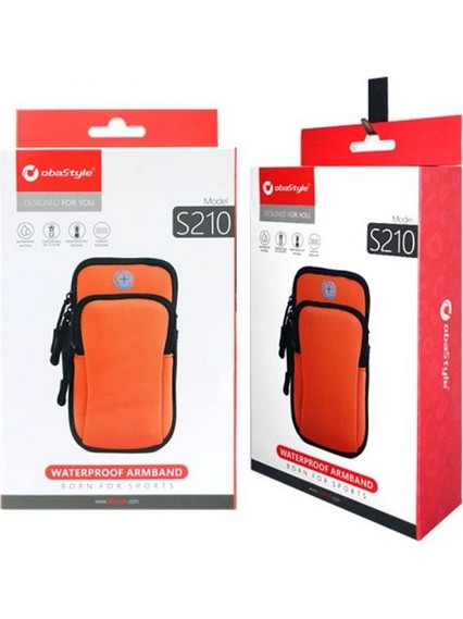 Double Compartment Sport-Fit Aarmband σε Μαύρο