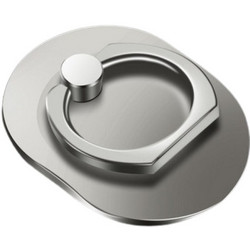Ring Holder 360 για Κινητού σε Ασημί Χρώμα Ασημί Μεταλλικό
