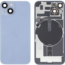 Γνήσιο Πίσω Γυαλί με NFC Flex/Flash & Camera lens για iPhone 14 - Blue Pulled