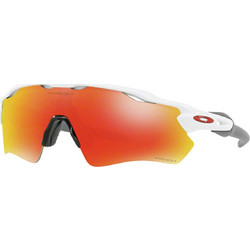 Oakley OO9208 72 Αθλητικά Γυαλιά Ηλίου Μάσκα Κοκάλινα Λευκά με Πορτοκαλί Καθρέπτη Φακό