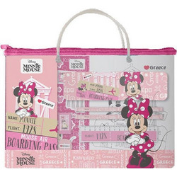 ΔΙΑΚΑΚΗΣ Σχολικό Σετ σε Τσαντάκι PVC 17τμχ Hello Greece Minnie 000566072