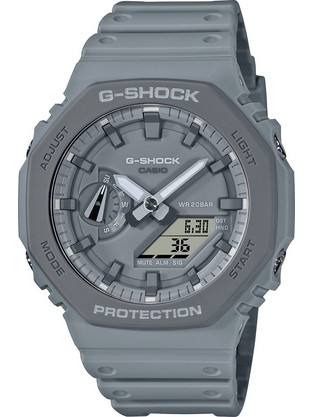Casio G-Shock Ανδρικό Ρολόι Χρονογράφος με Γκρι Καουτσούκ Λουράκι GA-2110ET-8AER