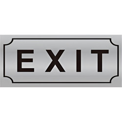 Πινακίδα Αλουμινίου EXIT Αυτοκόλλητη Motarro MU333-29