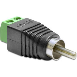 DeLock Adapter RCA male to Terminal Block 2 pin (65417)
