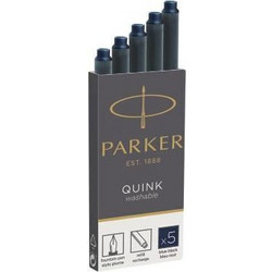 Parker Quink Ανταλλακτικό Μελάνι για Πένα σε Navy Μπλε χρώμα 5τμχ 1950385