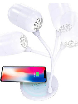 TerraTec LED Φωτιστικό Γραφείου με Εύκαμπτο Βραχίονα σε Λευκό Χρώμα 324190
