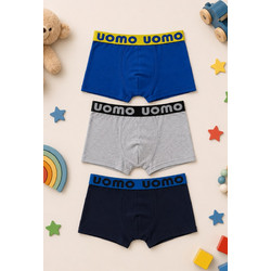 Παιδικά Βαμβακερά Boxer Αγόρι 3Pack 13056 - ΠΟΛΥΧΡΩΜΟ