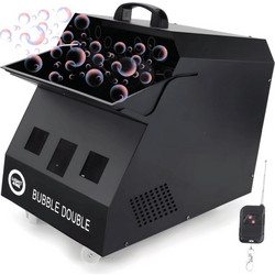 LIGHT4ME BUBBLE DOUBLE bubble machine 300W black transport casters wireless remote control