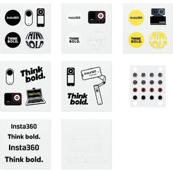 Insta360 Button Sticker Set - Tactile button stickers, locate easier the buttons