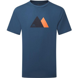 T-Shirt Twin Peaks Men's Tee Mountain Equipment Denim Blue