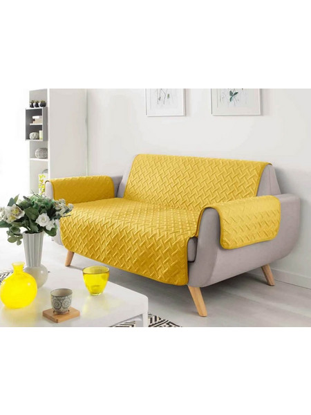 Κάλυμμα Καναπε Lounge Douceur d'interieur με διαστάσεις 223x179cm - Yellow 1610047