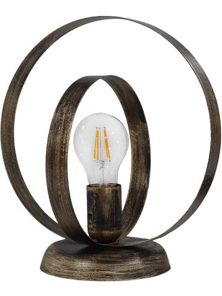 Heronia Lighting Halka/PR Πορτατίφ Ε27 Bronze Φ25xΥ28cm