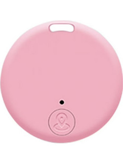 Mini Round Smart bluetooth GPS Tracker Για κατοικίδια, παιδιά, ηλικιωμένους, αποσκευές & πολύτιμα αντικείμενα pink