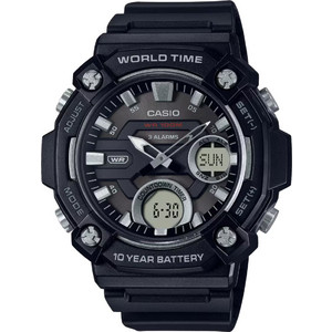 Casio Standard Ανδρικό Ρολόι Χρονογράφος με Μαύρο Καουτσούκ Λουράκι AEQ-120W-1AVEF Casio Standard Ανδρικό Ρολόι Χρονογράφος με Μαύρο Καουτσούκ Λουράκι AEQ-120W-1AVEF