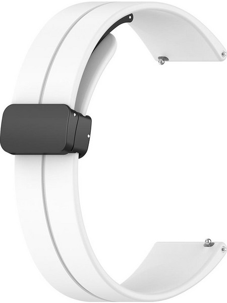 Λουράκι Techsuit Watchband 18mm (W011) for Huawei Watch GT 4 (41mm)/W1/Honor Watch S1/Garmin Venu 2S/Vivoactive 4S White