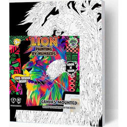 Splat Planet Σετ Ζωγραφικής με Αριθμούς Lion σε Καμβά με Τελάρο 30x40cm