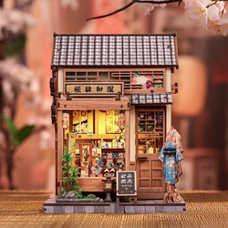 Cutebee Sakura O Kimono Shop 3D Book Nook DIY 235 Κομμάτια 19.2cm