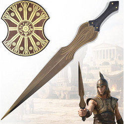 ΔΙΑΚΟΣΜΗΤΙΚΟ ΣΠΑΘΙ TROY - ACHILLES' SWORD REPLICA ΜΕ ΒΑΣΗ ΤΟΙΧΟΥ - 43891.1