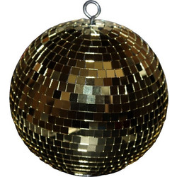 ATHENS BEST ENTERTAINMENT GOLD MIRROR BALL - 20cm Disco Ball 10x10cm (MB-20G)