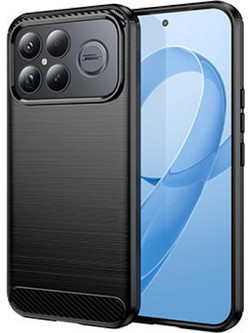 Techsuit Carbon Silicone Back Cover Black (Xiaomi Poco F8 Ultra)