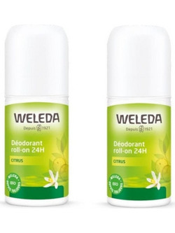 Weleda Citrus Αποσμητικό Roll On 24h Χωρίς Αλουμίνιο 2x50ml