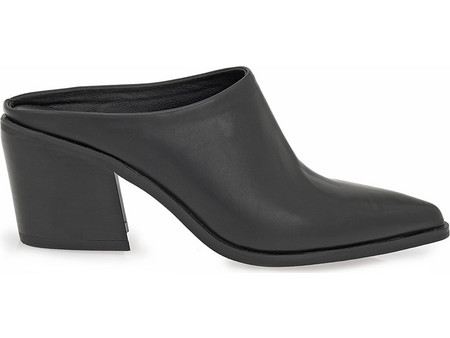 Seven Seven Γυναικεία Mules - Μαύρο | Pointed Toe Loafer Mules | Chic + Minimal