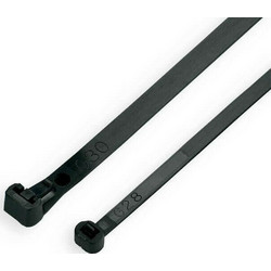 Benman Δεματικά ανοιγόμενα 200χ4.8mm μαύρα 100τ 70887