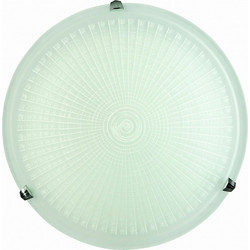 Arkolight Φωτιστικό Οροφής - Πλαφονιέρα 2xΕ27 Φ40cm Μοντέρνο Γυάλινο Λευκό 2126-1/2
