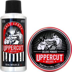 Uppercut Deluxe Σετ (Pomade 100gr, Salt Spray 150ml)