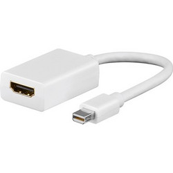 GOOBAY GOOBAY καλώδιο mini DisplayPort σε HDMI θηλυκό 51729, 0.15m, λευκό