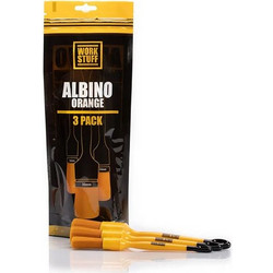 Work Stuff Detailing Brush Albino Orange 3 Pack - Σετ Πινέλων Detailing Ultra Soft - 3τμχ - WS103