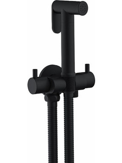 Σετ Διπλού Διακόπτη Μπιντέ (μόνο Κρύο) Black Matt Interflex DOUBLE ROUND SERIE 097883