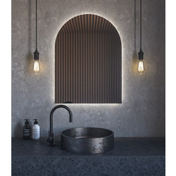 Outlet Κρεμαστός Καθρέπτης Arch 60x80 εκ. με Led