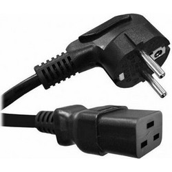 Cablexpert Schuko - IEC C19 Cable 1.8m Μαύρο PC-186-C19 PC-186-C19