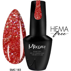 Mixcoco SMC 183 Glitter Ημιμόνιμο Βερνίκι Νυχιών 15ml