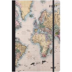 Next ημερολόγιο 2027 Trends World map II ημερήσιο flexi με λάστιχο 12x17εκ. Με σχέδια