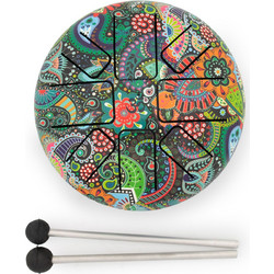 Low Med Hapi Drum Mandela Leaf- 14x7cm