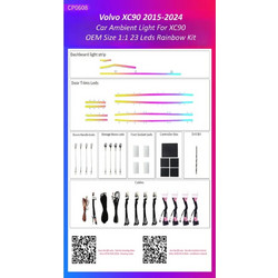 Ατμοσφαιρικός Φωτισμός Volvo Xc90 2015-2024 oem Ambient Light kit 1:1 l-al-Cp0608