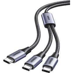 Καλώδιο Φόρτισης UGREEN US561 35087 USB-C σε 2x USB-C PD 100W 1.5m Μαύρο