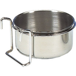 Vadigran Feeding Bowl Stainless Steel Ταΐστρα Πτηνών από Ανοξείδωτο Ατσάλι με 2 Περικόχλια 12cm 0.60lt