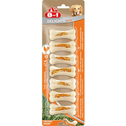 8in1 Delights Bone Strong Κοτόπουλο XSmall 7τμχ