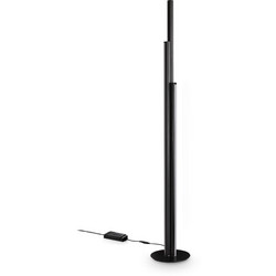 Ideal Lux Dorica PT3 Black - Δαπέδου LED 66W 3000K Dimmable Φωτιστικό Minimal Design