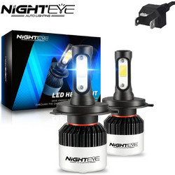 Led Λάμπες Αυτοκινήτου - Μηχανής H4 12V-24V 72W 6500K 10000LM A315 S2 H4 NIGHTEYE 2 τμχ