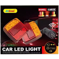 Andowl Φως Τρέιλερ LED Αδιάβροχο με Μαγνήτη 1τμχ CAR9