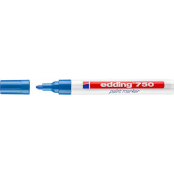 Edding 750 Ανεξίτηλος Μαρκαδόρος Μπλε (4-750003) 4mm 4-750003
