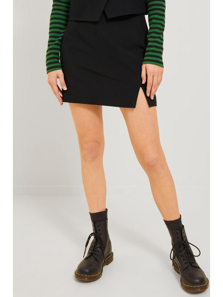 Jack & Jones Μίνι Φούστα Υφασμάτινη Ψηλόμεση Pencil Μαύρη 12241563