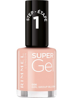 Rimmel London Super Gel 008 Girl Group Blush Gloss Βερνίκι Νυχιών Μακράς Διαρκείας