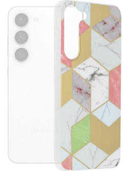 Techsuit(R) Marble Series Back Cover Προστατευτική Θήκη για Samsung Galaxy S23 Plus- Purple Hex