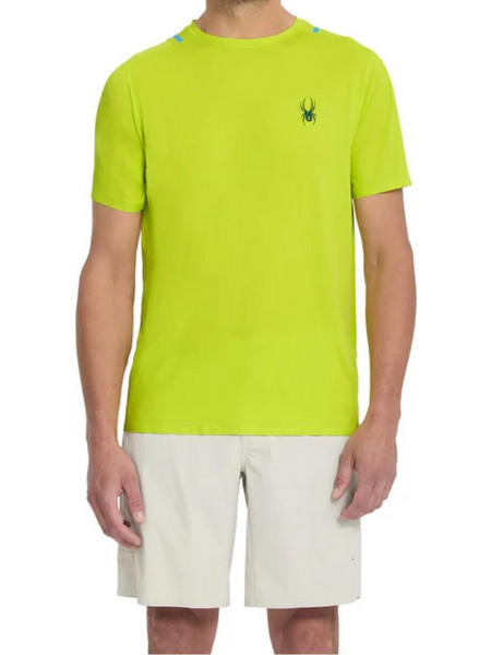 T-shirt κοντομάνικο ανδρικό Pinnacle SS Tech Crew Spyder Lime